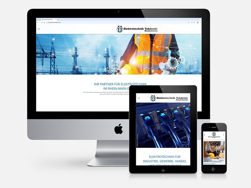 INCOM Kommunikation & Design | Webdesign für Elektrotechnik Tekdemir GmbH in Ingelheim